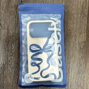 New Casely Heartstrings Blue Bow MagSafe Case iPhone 17 Pro